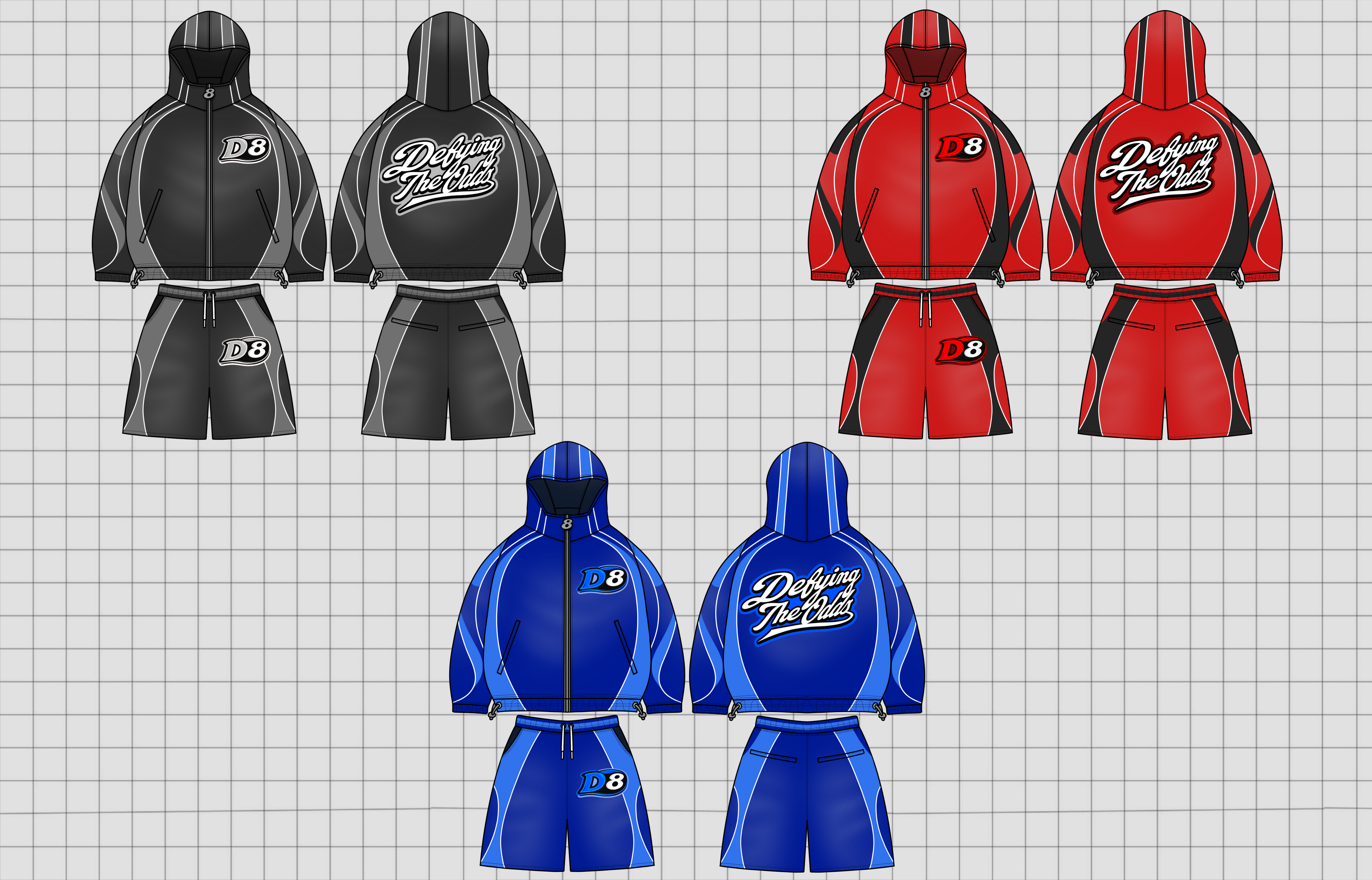 Windbreaker set (black)