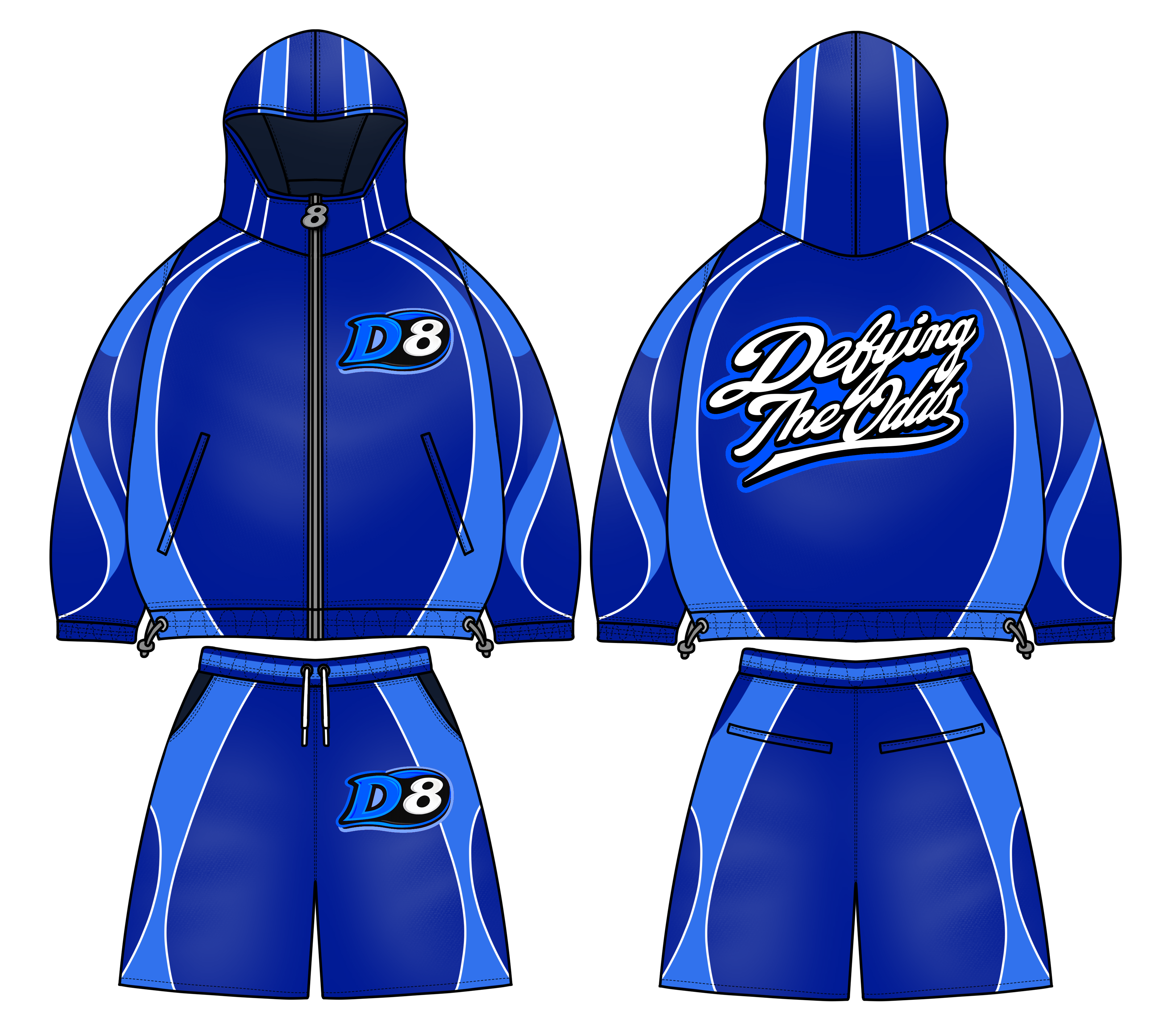 Windbreaker set (Blue)
